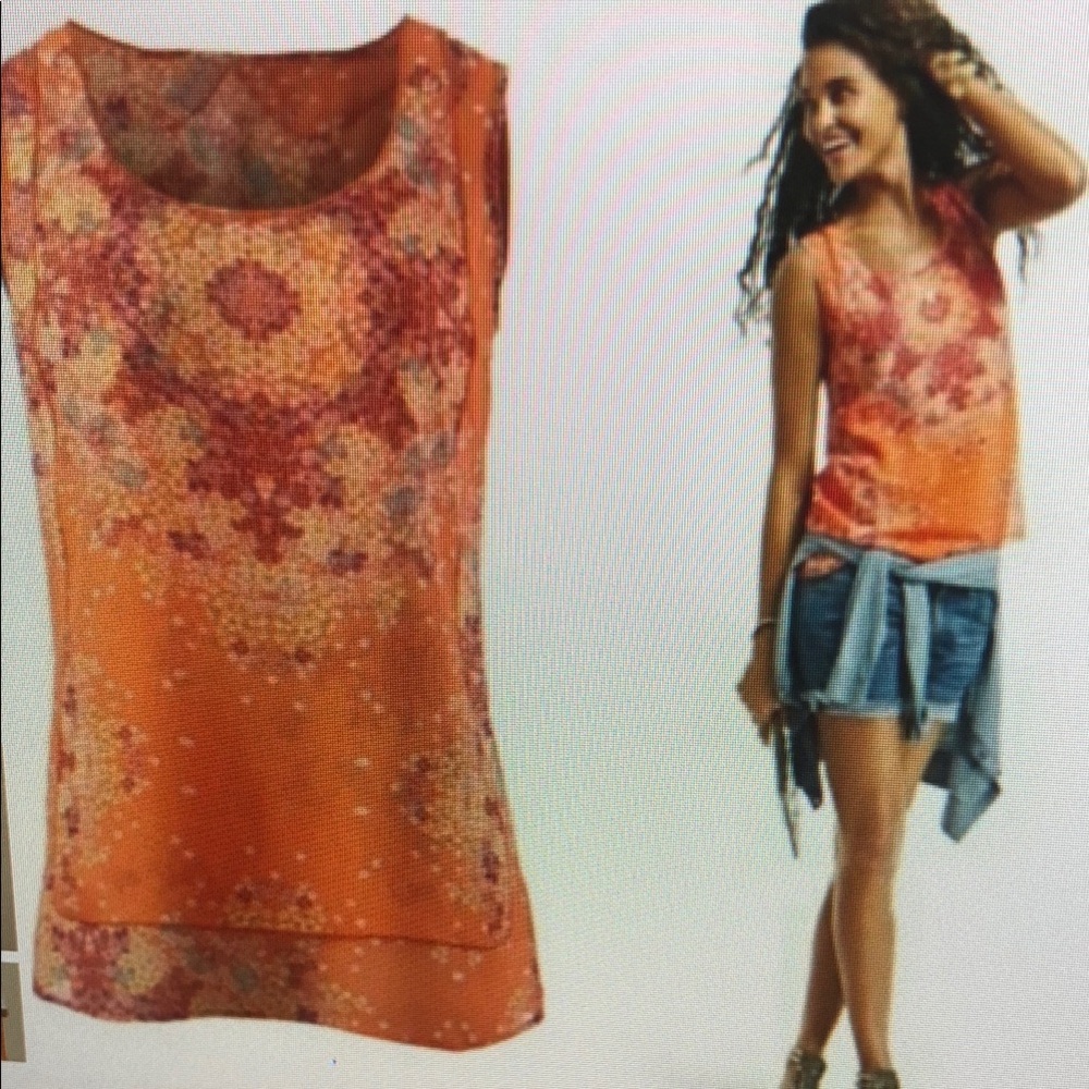 ❤️ CABI FLORAL FLOWY TOP, MERROW EDGE, SMALL